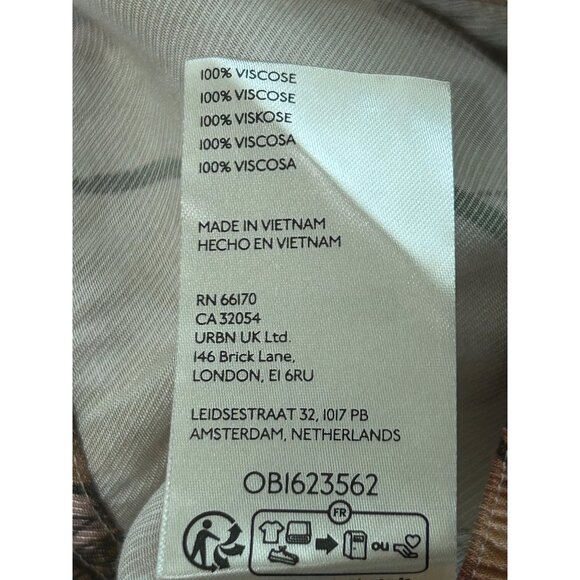 Anthropologie Women's Floral Wide-Leg Pants With Pockets & Lace-Up Detail Size 0 - Picture 9 of 9